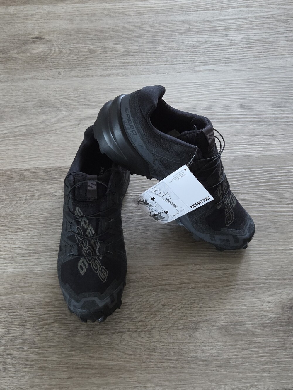 Salomon Speedcross 6 Trail Running Shoes Black Men's Size 8 US, EU 41⅓ - Picture 2 of 10